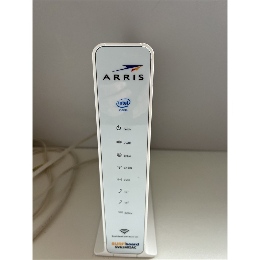 Arris Surfboard SVG2482AC Dual-Band Wifi Wireless Cable Modem Cables & Splitter